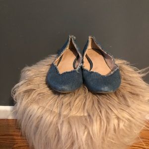 Denim flats